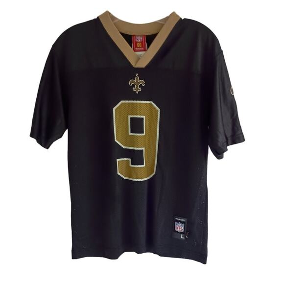 New Orleans Saints Drew Brees #9 Football Jersey Youth Size Large (14-16) - Picture 2 of 7